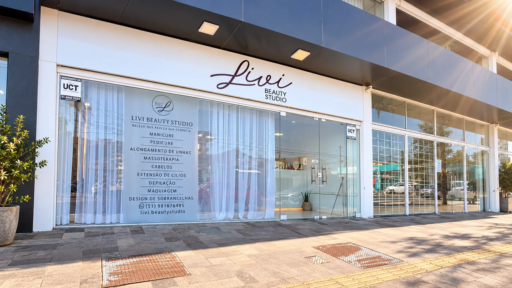 Fachada do Livi Beauty Studio em Sapucaia do Sul